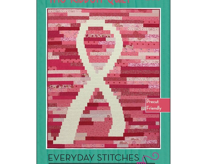 CANCER AWARENESS the RIBBON Quilt Pattern, Everyday Stitches Sewing