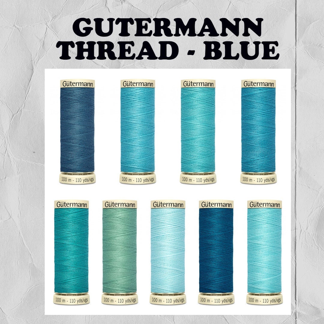 Gutermann Baby Blue Flat Sequins 6mm