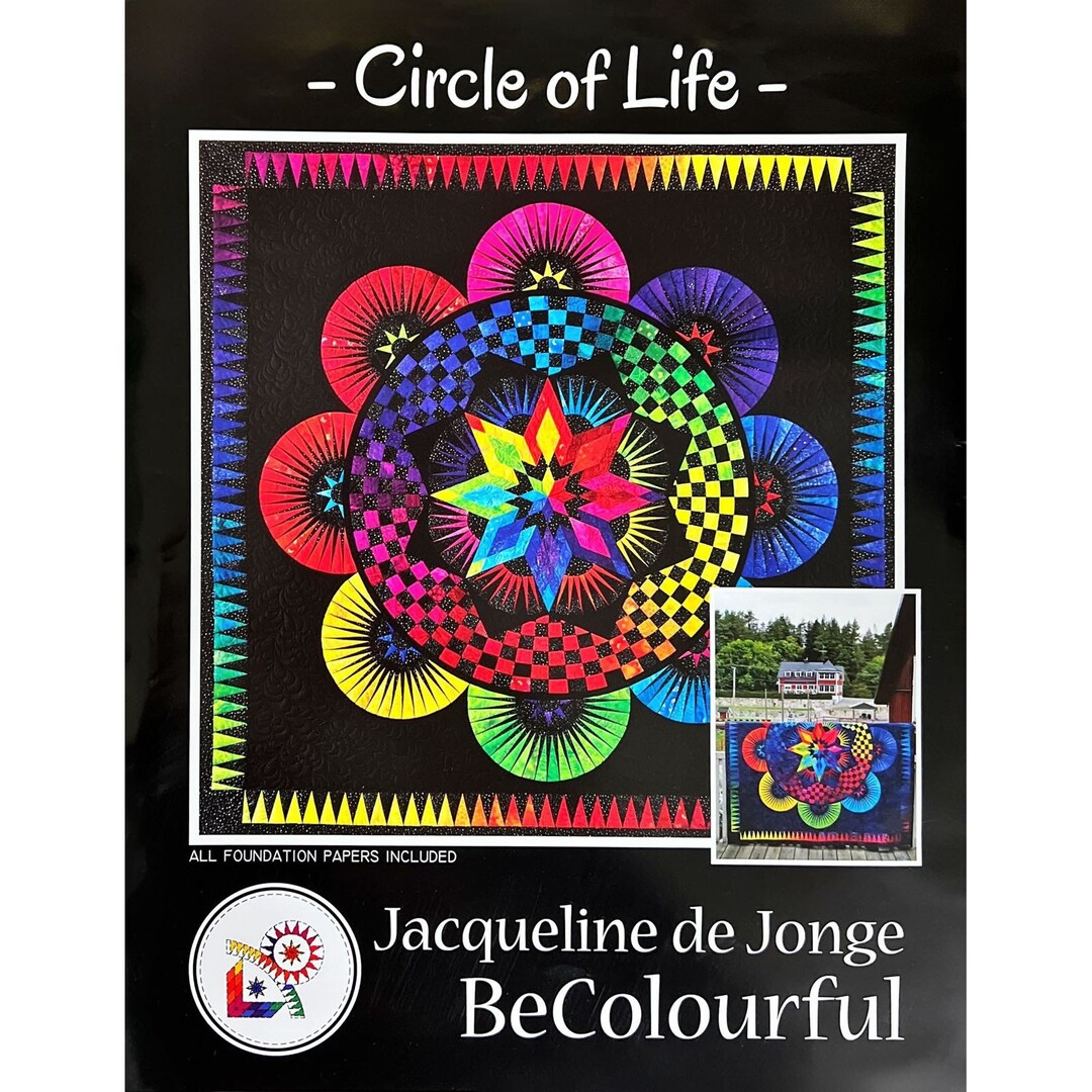CIRCLES OF LIFE Foundation Paper Piecing Quilt Pattern, Be Colorful by ...