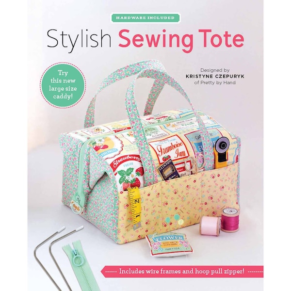 STYLISH SEWING TOTE Bag sewing pattern, Zakka Workshop sewing pattern, tote bag pattern, sewing organizer pattern, wire frames included!