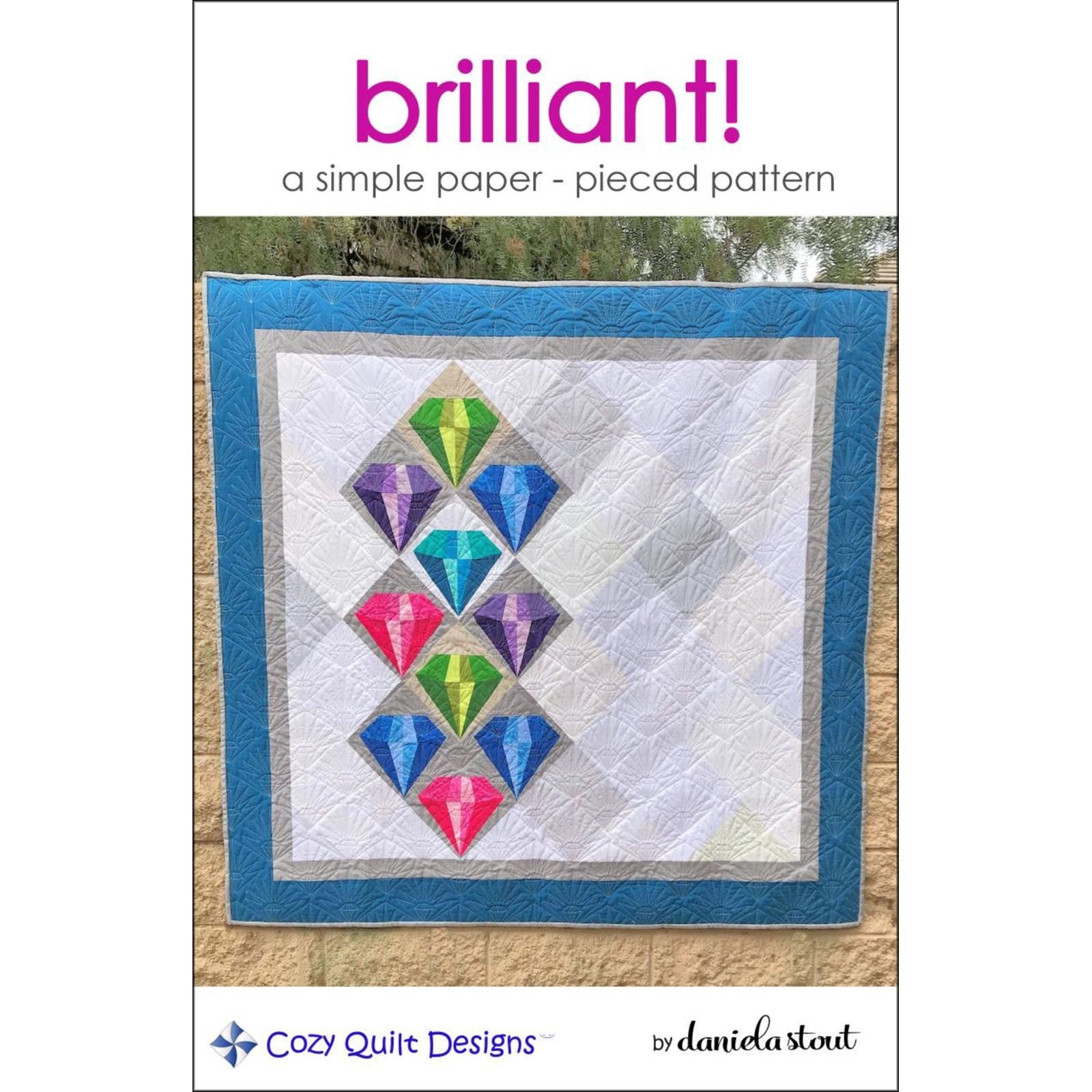 BRILLIANT GEMSTONES quilt sewing pattern Cozy Quilt Designs Etsy