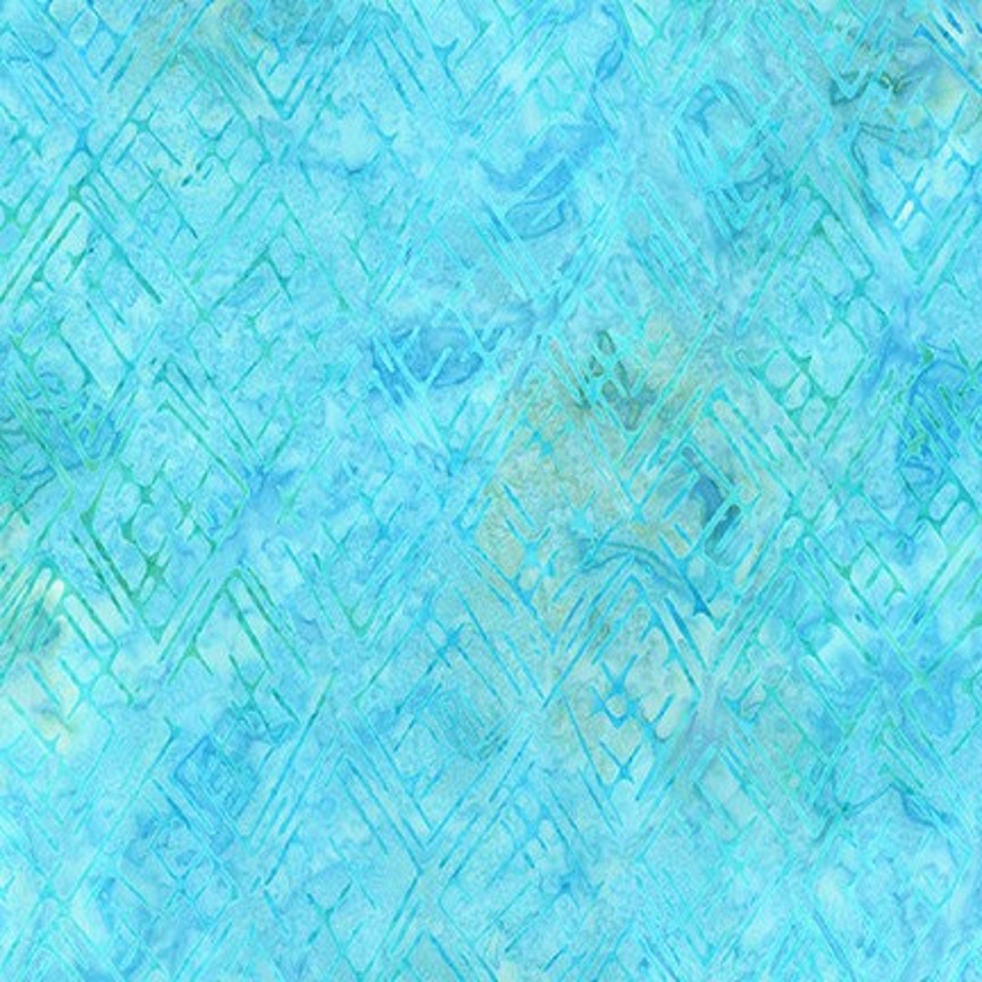 AZURE EVENING GLOW Batik Cotton Fabric Robert Kaufman Etsy