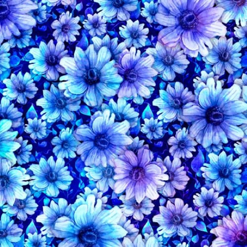 Baby Blue Flowers Tumblr