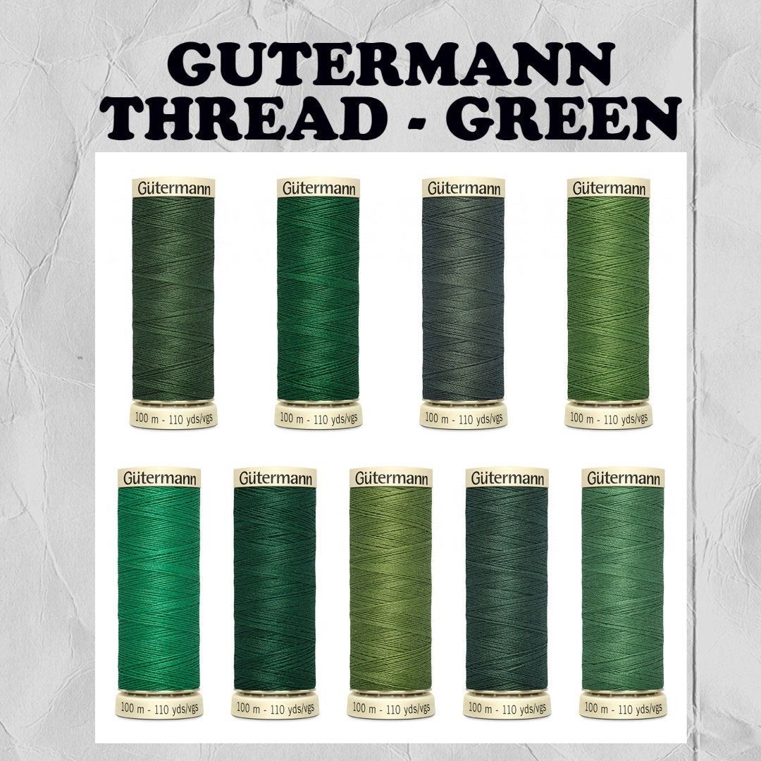 110 Yards GUTERMANN THREAD NEUTRAL Tones Sew All Polyester Thread, 100%  Polyester Thread, 50 Weight Thread, You Choose, Black Gutermann 