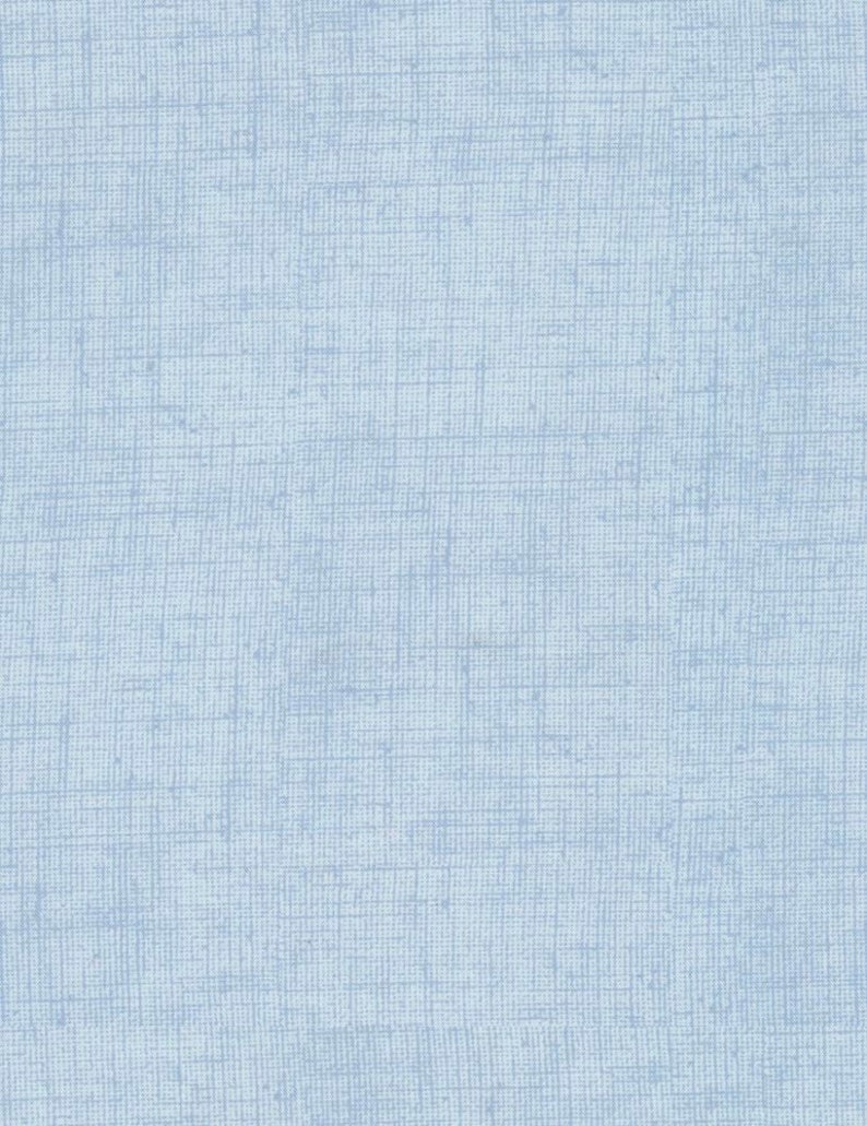 End Of Bolt MIX BASIC SKY textured linen look blender 20 x 44 cotton fabric, Timeless Treasures fabric, blue blender fabric image 1