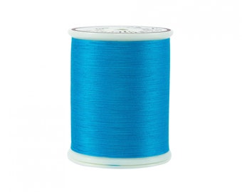 AQUARIUS #142 MASTERPIECE Superior Threads #50/3-ply Cotton thread - 600 yd. spool, quilting thread, applique thread, blue thread!