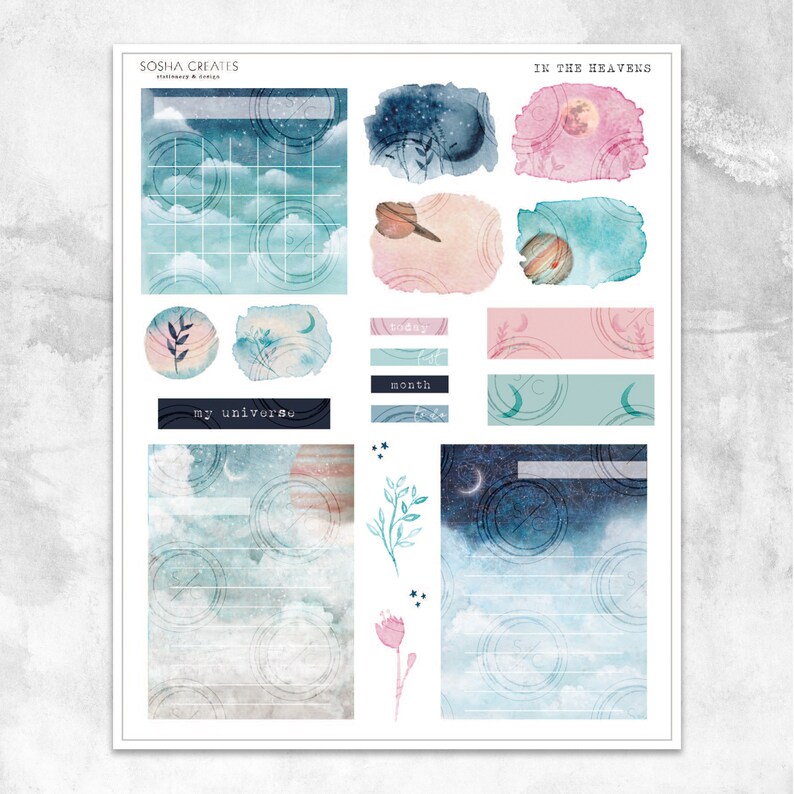 In The Heavens Journal Kit-STICKERS