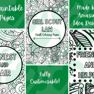 Girl Scout Law Adult Coloring Pages