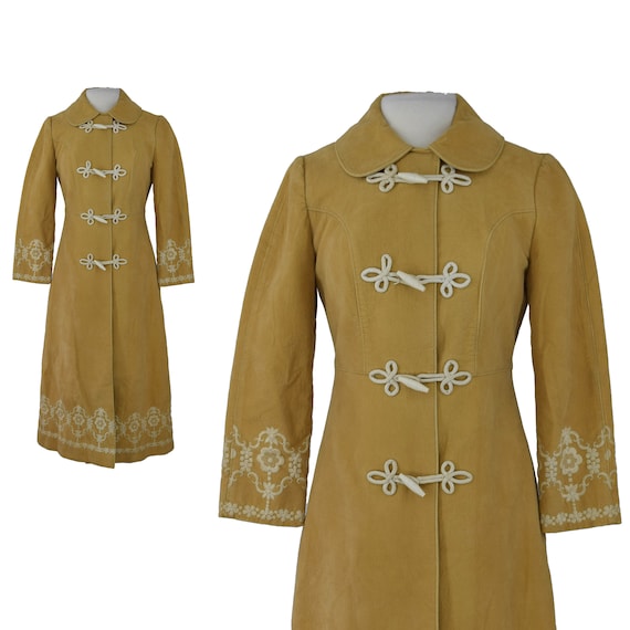 Vintage 1970s 70s Bill Atkinson Boho Camel Brown S