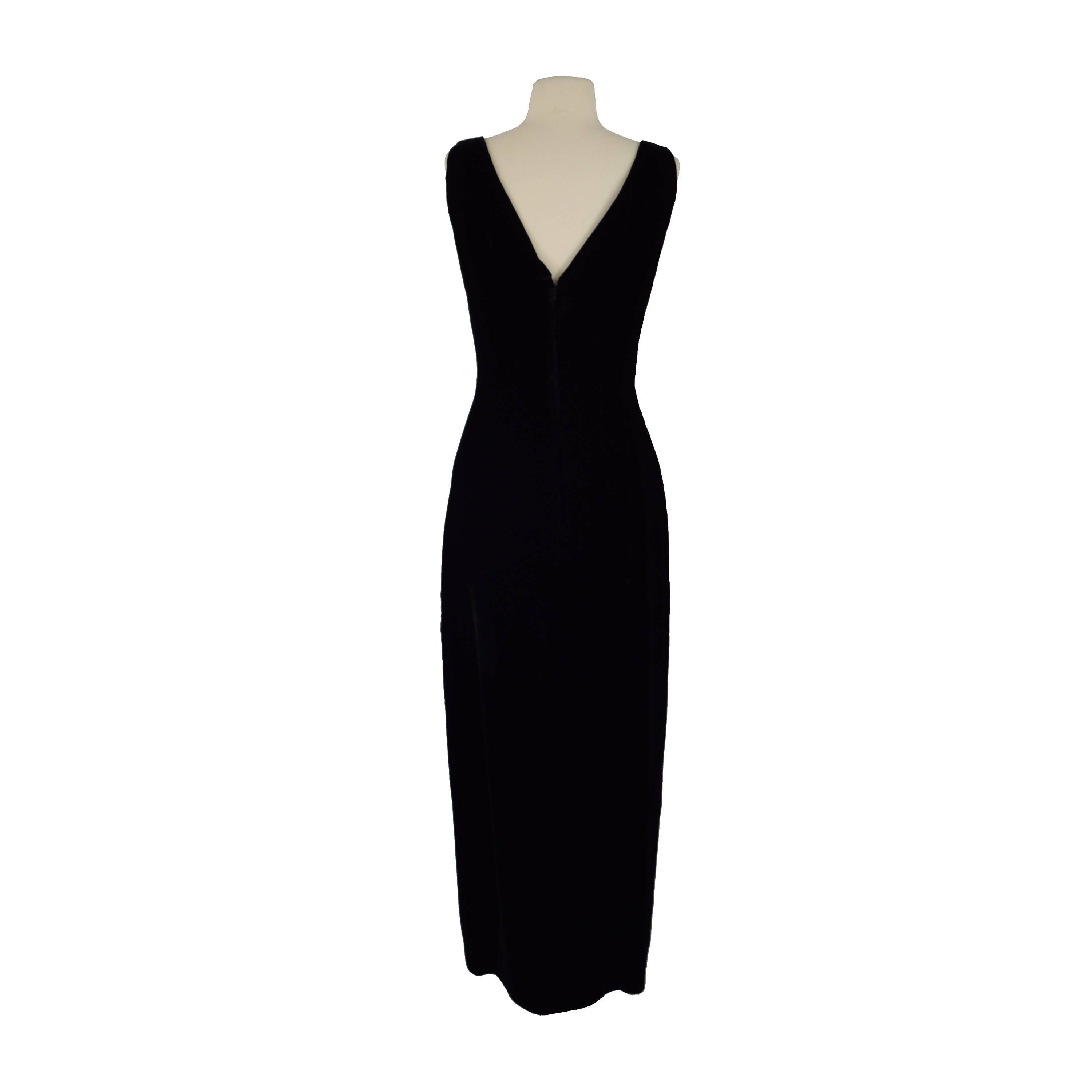 Vintage 1960s Black Velvet Set Mod 60s Column Dress With - Etsy