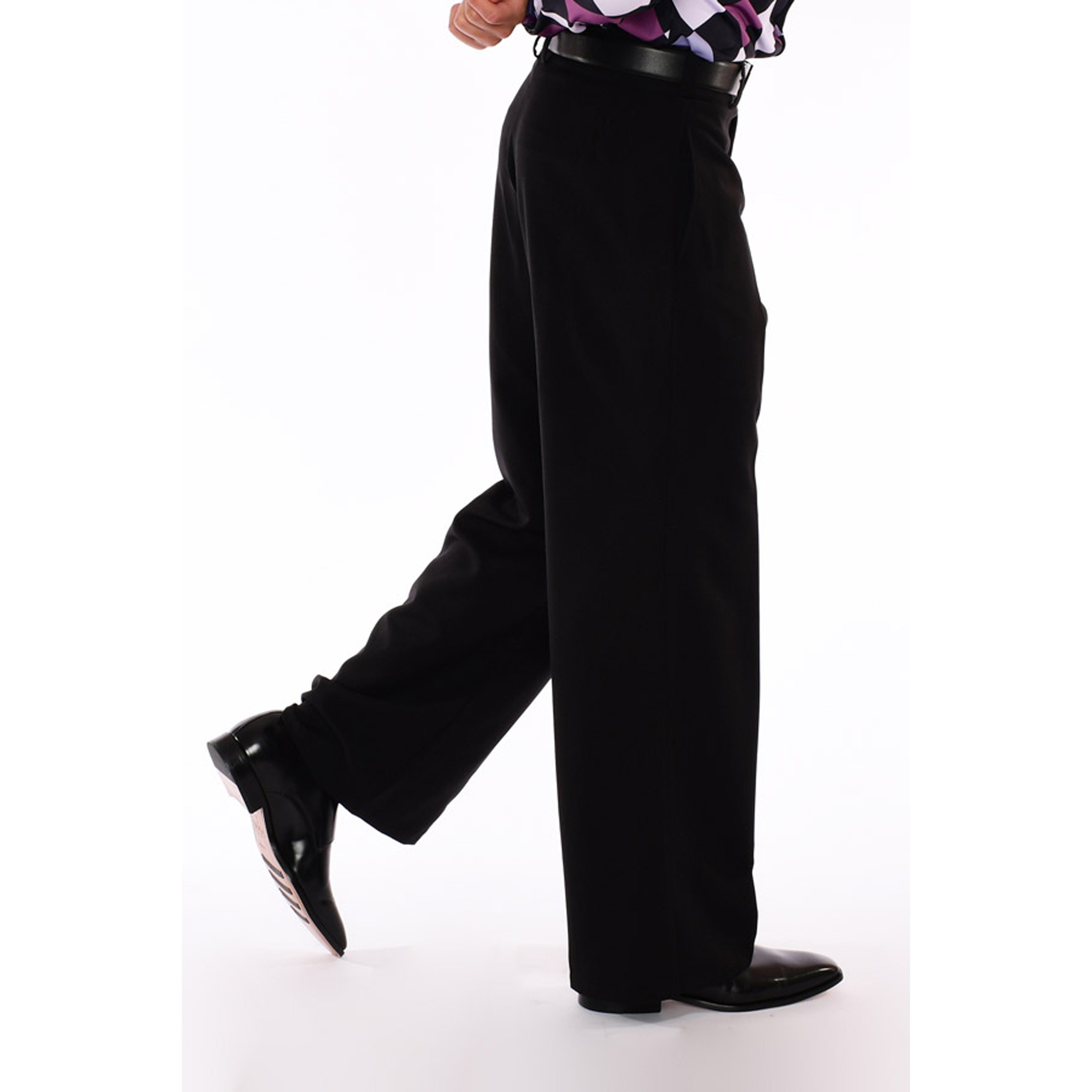 mens black dress pants flowy Men Wool Dress Pants Black