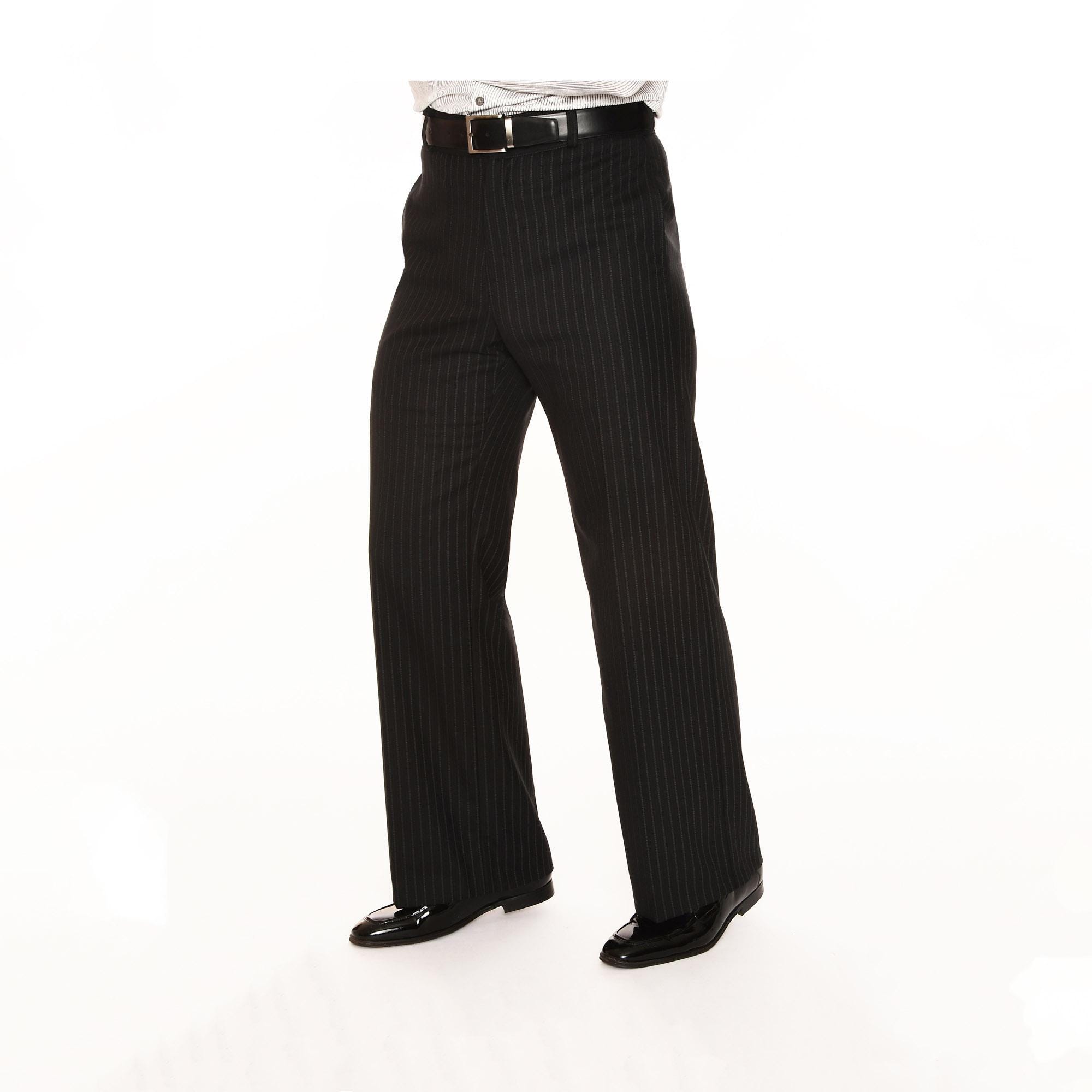 Mens Black Pinstripe Dress Pants - Etsy