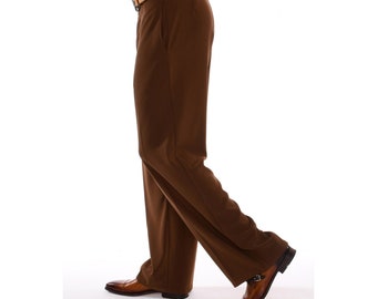 Men's Chocolate Brown Wide Leg Trousers 70s Style, Vintage Style Dress Pants - Etsy Men's Chocolate Brown Wide Leg Trousers 70s Style, Vintage Style Dress Pants - Etsy