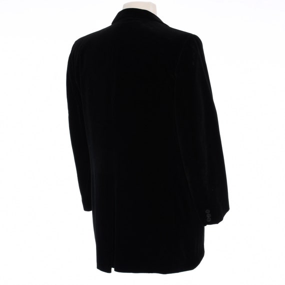 1980s Halston Black Blazer | Mens Velvet Formal J… - image 6