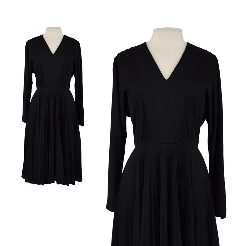 black and white 60s dress