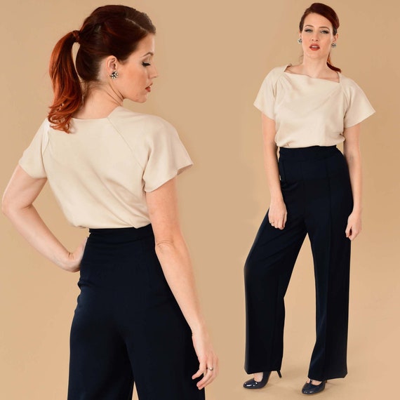 High Waist Dress Pants Vintage Style 