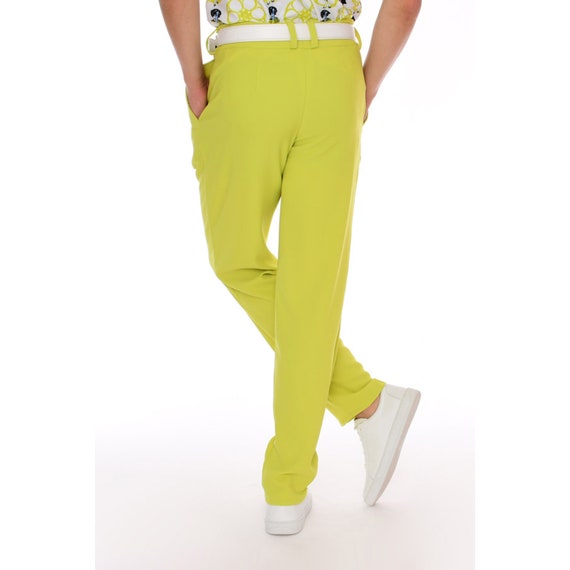 Lime green cheap stretch pants