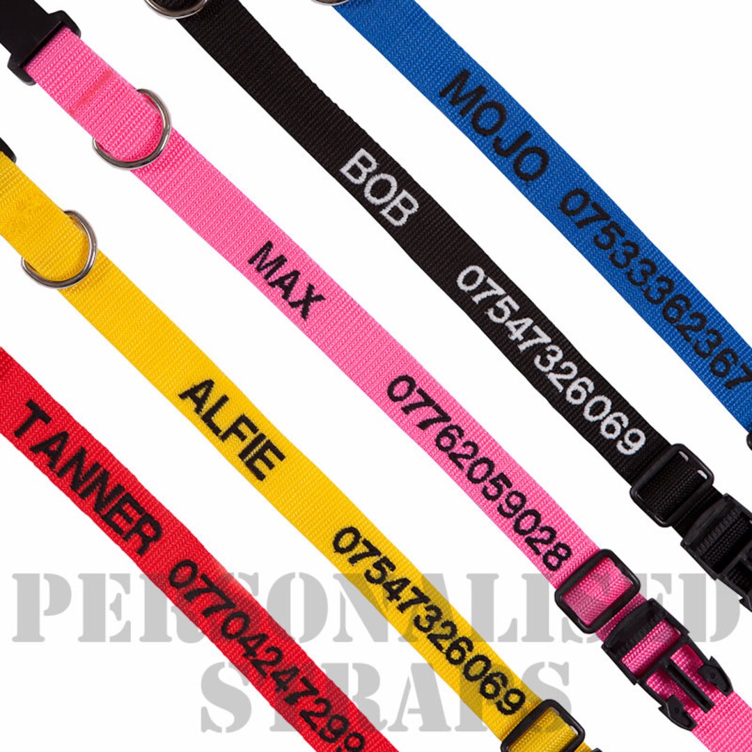 Personalised Dog Collar Etsy UK