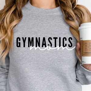 Gymnastics Mom Crewneck Sweatshirt: Ultra-Cozy Spirit Wear