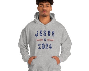 Jesus 2024 Hoodie, Aesthetic Religious Sweatshirt, Christian gifts, Jesus apparel, American