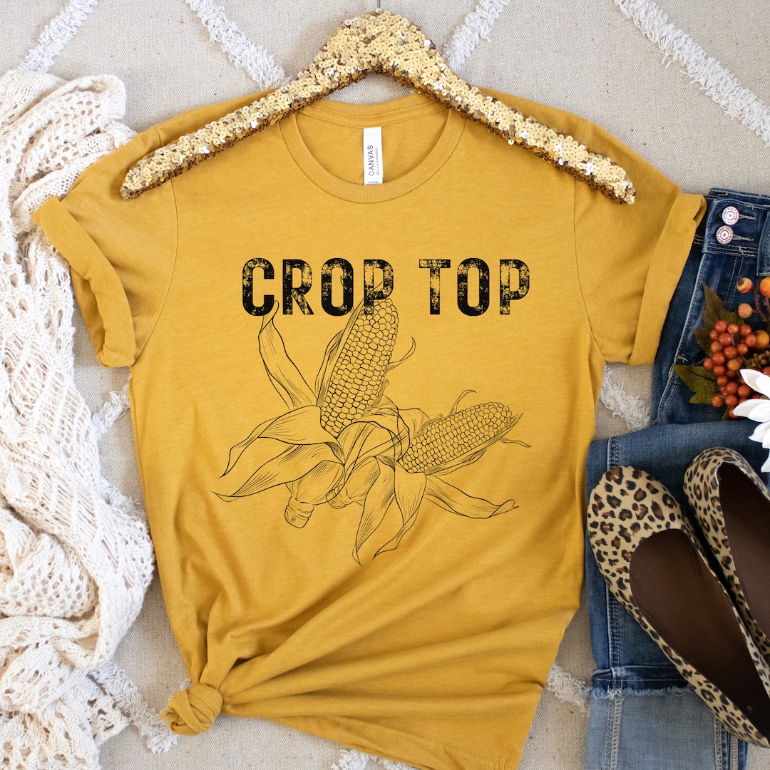 Crop Top Farm Tshirt Farm Girl Shirt Funny Shirt for Etsy