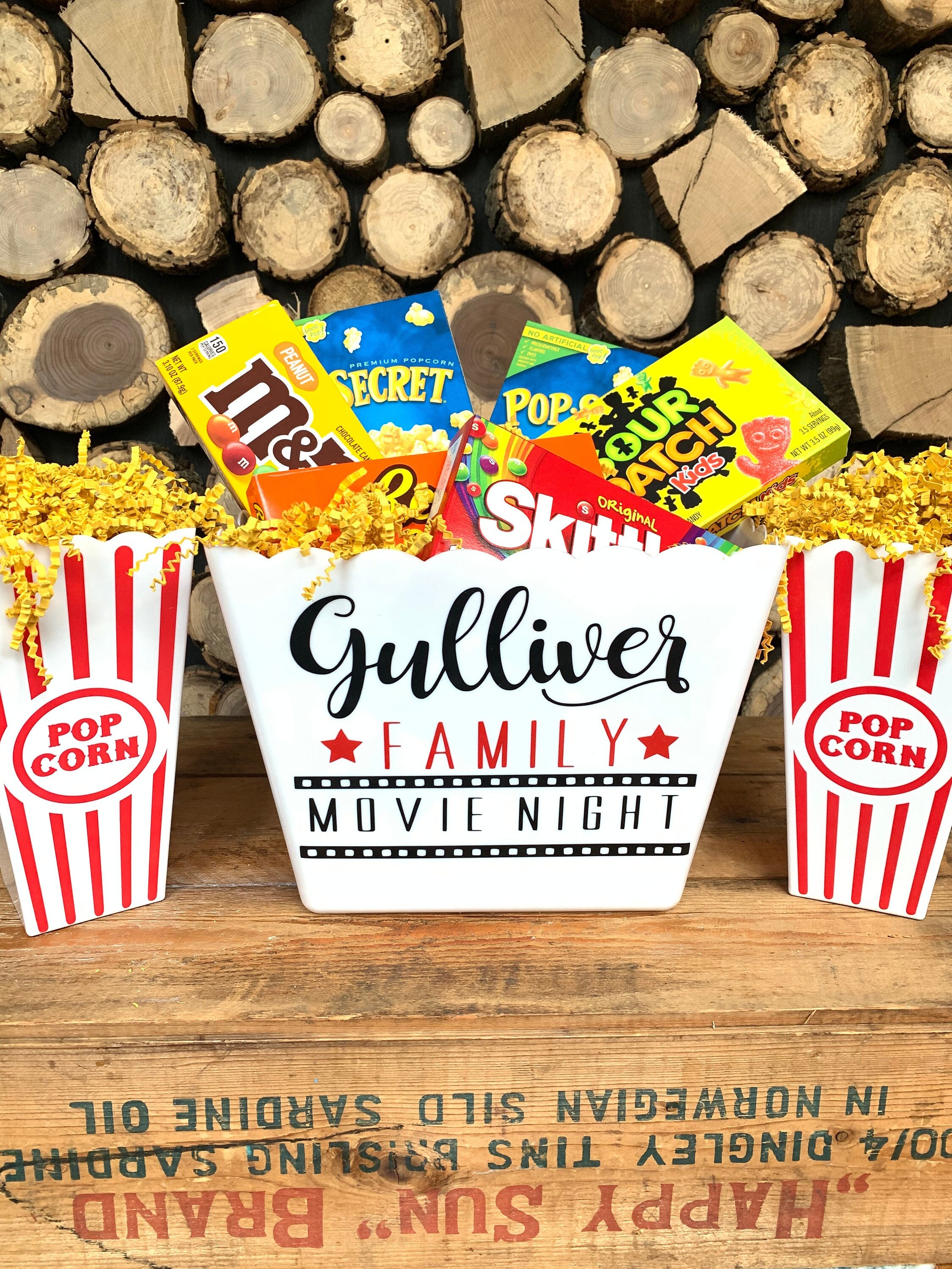 Movie Night Gift Basket