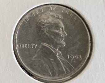 1943S USA Lincoln Wrack Cent Steel Penny Weak S Fehler Münze 2