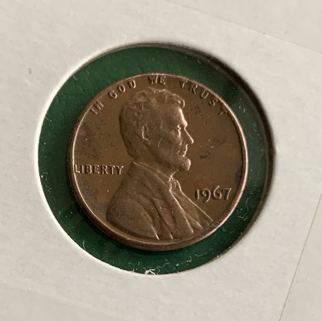 希少コイン 1967年 ミントマークなし リンカーン 表面 1セントペニー