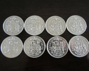 1968 69 70 71 72 73 74 75 COINS JUBILEE 1/2 dollar 50 cent 8 nickel coins coat of arms