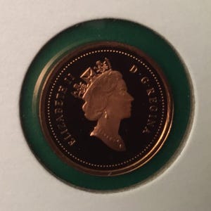 2001 Canada One Cent 1 Penny Proof Uncirculated Coin Low Mintage beautiful UNC