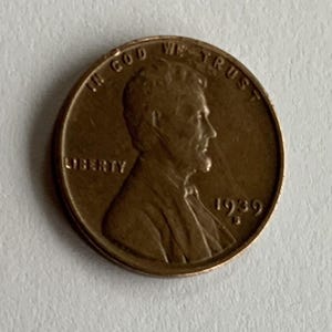 1939-S Lincoln Obverse Wheat Penny 1 Cent Error Coin double Die DDO ( E)