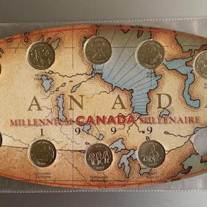Canada 1999 25 cent Millenium Series - Months - Circulated July/November are Missing