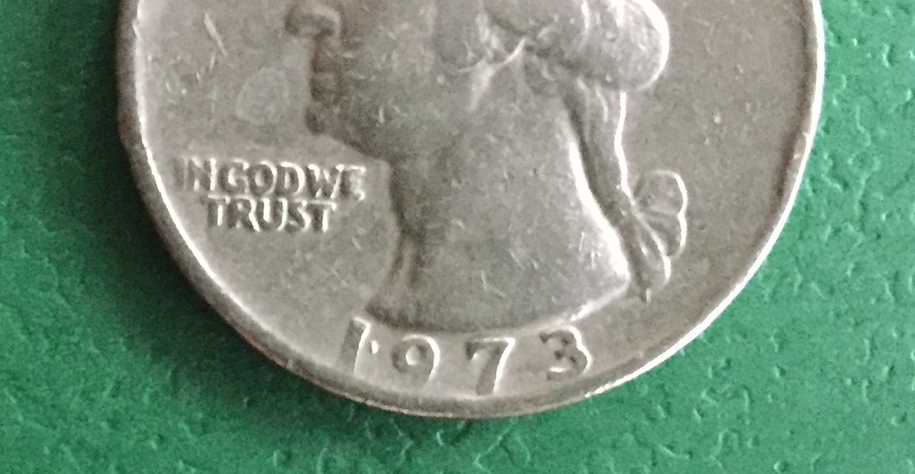 エラーコイン　¢25 アメリカコイン アメリカ合衆国 1973年 25セント 25セント エラーコイン 流通