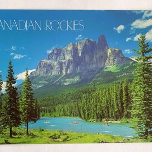 Vintage Postcard 1980's Beautiful Canadian Rockies Unused
