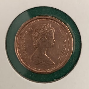 1984 Canada 1 Cent Penny 12 Sided Penny Circulated