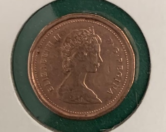 1984 Kanada 1 Cent Penny 12-seitiger Penny im Umlauf