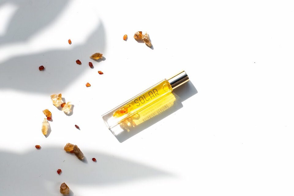 Natural organic perfume | SOLAR | Citrus - Citrine & Carnelian infused