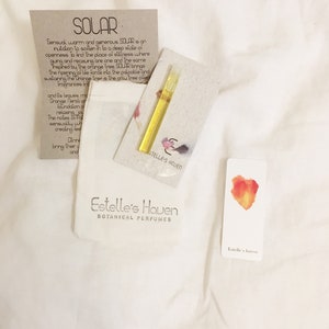 Natural perfume sample | SOLAR 1.5ml | Organic botanical fragrance - Citrus