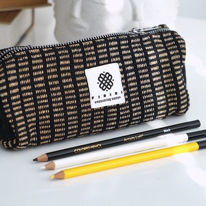 Black Pencil Case, Pencil Pouch, Cottagecore, Pencil Case