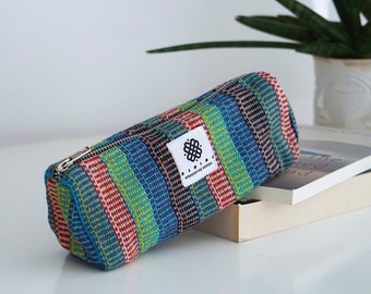 Bohemian Pencil Case Boho Textile Eco Roomy Large Capacity Pencil Case Gift Back to School Stationary Empower Women Charity Made in Nepal