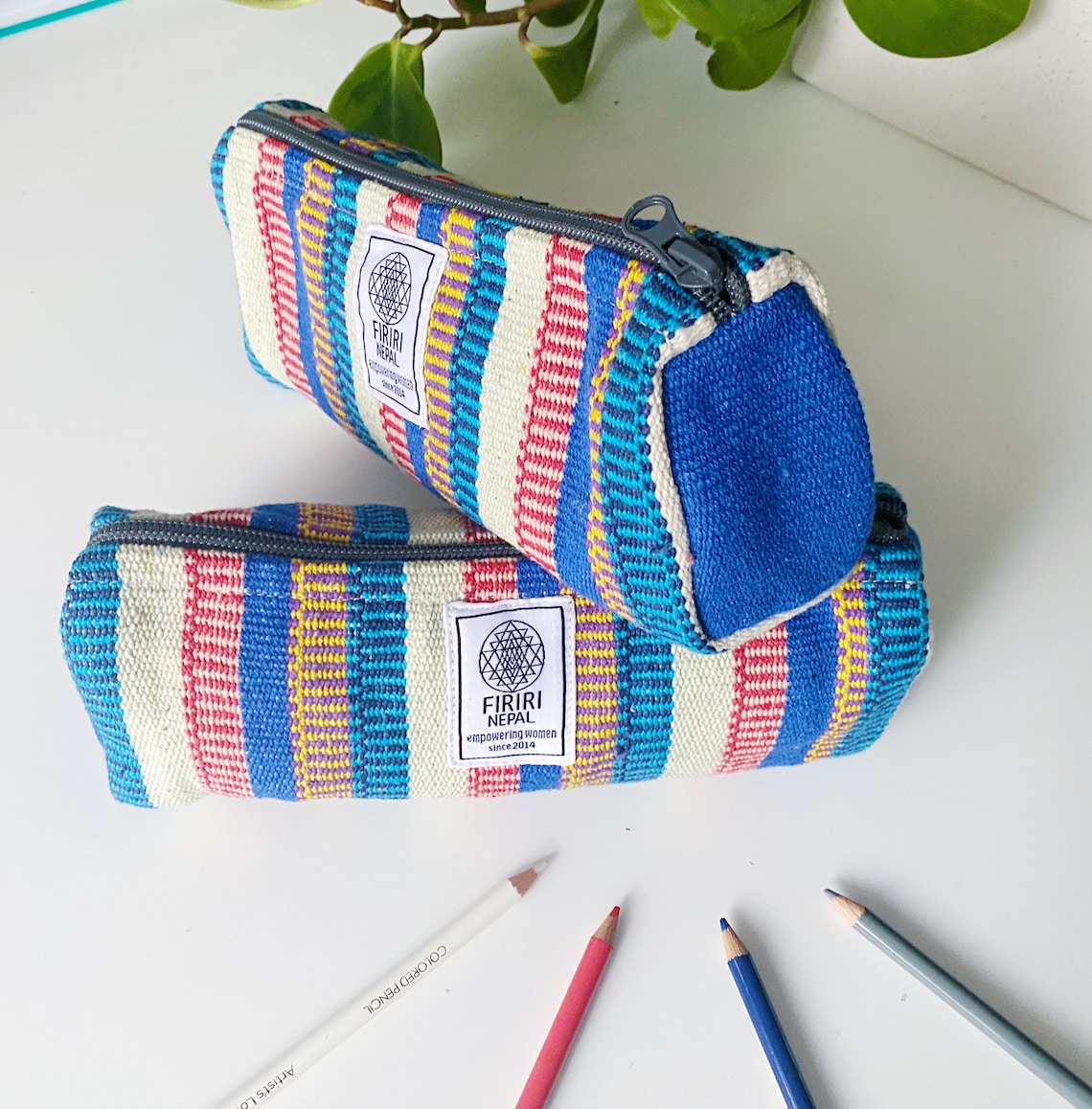 Pokhara Pencil Case. Handmade in NEPAL. GIVE EDUCATION Etsy