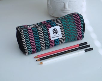 Pencil Case for a Girl Eco Roomy Pen Holder Large Capacity Pencil Case Gift Back to School Stationary Empower Women Charity Made in Nepal