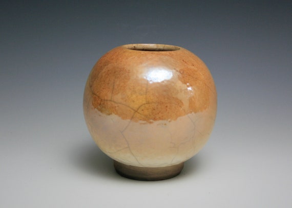 Gold Raku Pottery Modern Sit On Sink In Raku Pottery Gold Made In