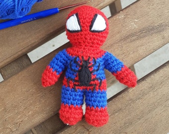 Spiderman crochet mini toy