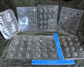 Candy Molds & Baking Pan Metal Christmas Tree Mold Plastic Candy Molds Kisses Peanuts Chocolate Peanut Butter Cups Halloween Jack O Lanterns