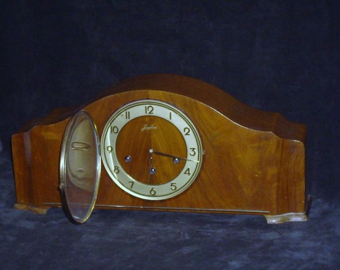 Vintage Junghan S Mantel Clock Westminster Chimes German Etsy Canada