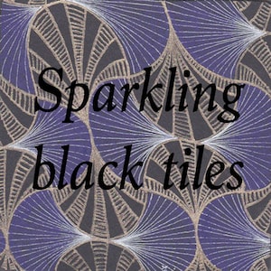 Online class- Sparkling black tiles (ENGLISH)