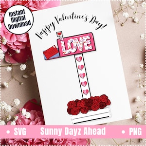 Clipart della cassetta postale di San Valentino, Buon San Valentino SVG, ClipArt della carta di San Valentino in aula, Cartoline d'amore PNG