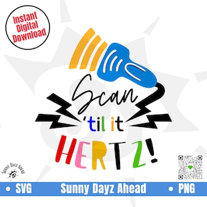 Radiologie SVG Scan Til It Hertz, Ultraschall Tech Geschenkideen, Ultraschall PNG Mitarbeiter Geschenk, Herz Sonograph Geschenke