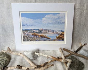 Print from Original Oil Painting - St Andrews from the Coastal Path
